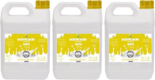 40% Acetic Acid, 8 x Stronger Than Regular Spirit White Vinegar, 5L, Weed Killer