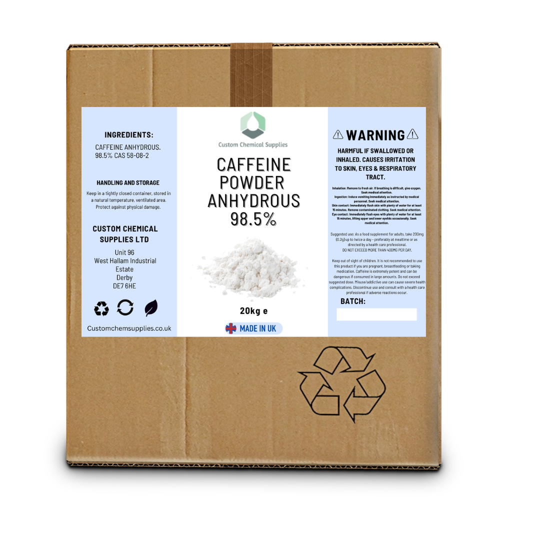 Caffeine Anhydrous powder 100% pure BULK 20kg boxes