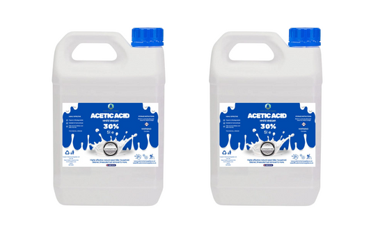 30% Acetic Acid, 6 x Stronger Than Regular Spirit White Vinegar, 5L Weed Killer
