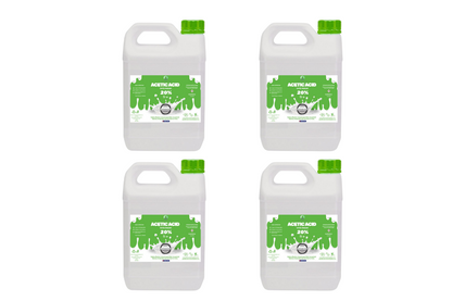 20% Acetic Acid 4 x Stronger Than Regular Spirit White Vinegar, 5L Weed Killer