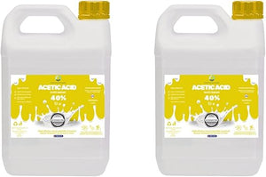 40% Acetic Acid, 8 x Stronger Than Regular Spirit White Vinegar, 5L, Weed Killer