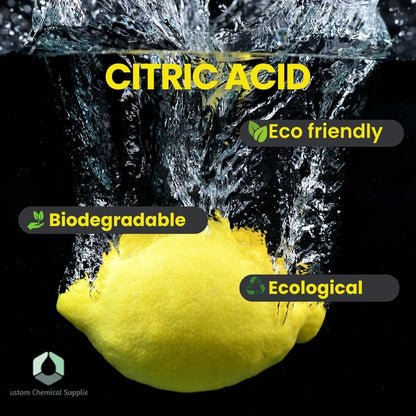 Customchem Citric Acid Food Grade, for Bath Bombs, Cleaning, Descaling and Food Preserving