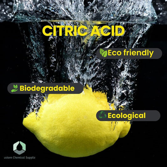 Customchem Citric Acid Food Grade, for Bath Bombs, Cleaning, Descaling and Food Preserving