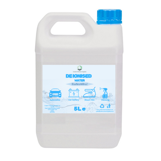 Deionised water for steam irons, car batteries, windscreen fluid & antifreeze - Reduces limescale deposits & water stains