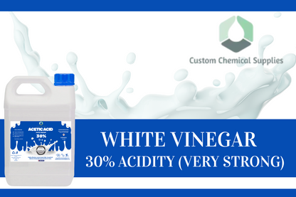 30% Acetic Acid, 6 x Stronger Than Regular Spirit White Vinegar, 5L Weed Killer