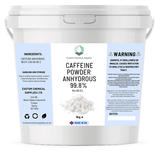 Caffeine Anhydrous powder 100% pure