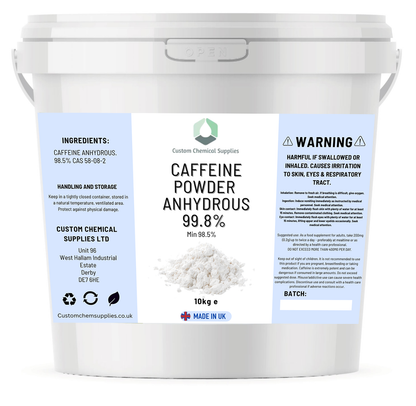 Caffeine Anhydrous powder 100% pure