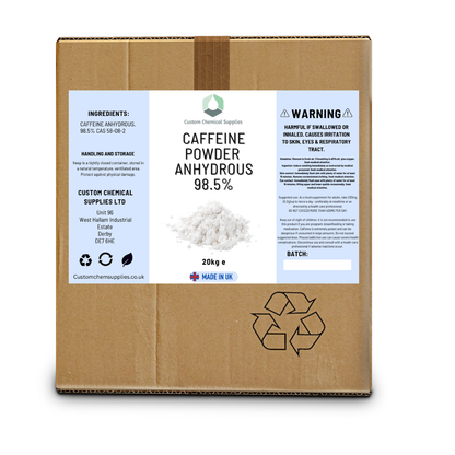 Caffeine Anhydrous powder 100% pure BULK 20kg boxes