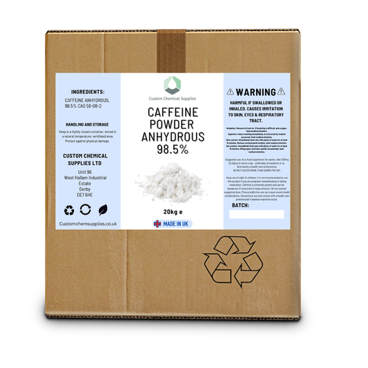 Caffeine Anhydrous powder 100% pure BULK 20kg boxes