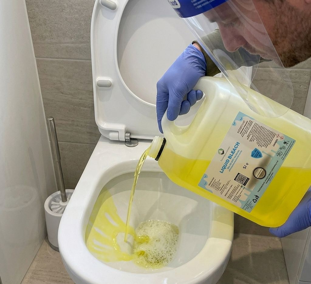 Liquid Bleach - (contains sodium hypochlorite)