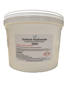 Caustic Soda Sodium Hydroxide Lye 99% Powder - 10KG TUB