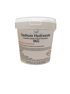 Caustic Soda Sodium Hydroxide Lye 99% Powder - 1KG TUB